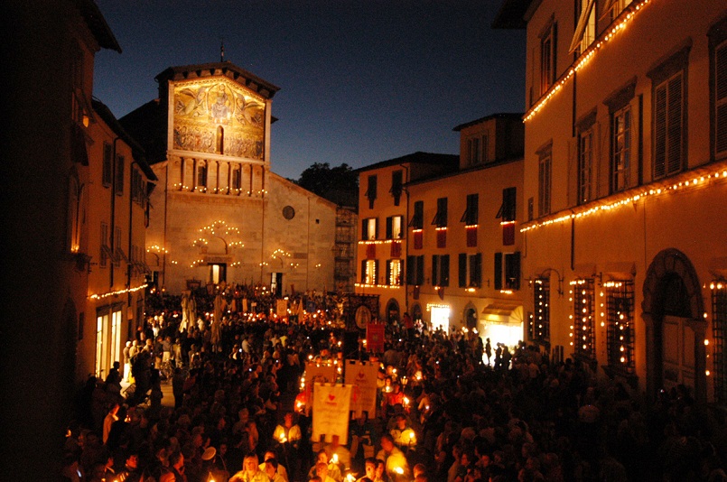Prozession für den Volto Santo in Lucca am 13. September