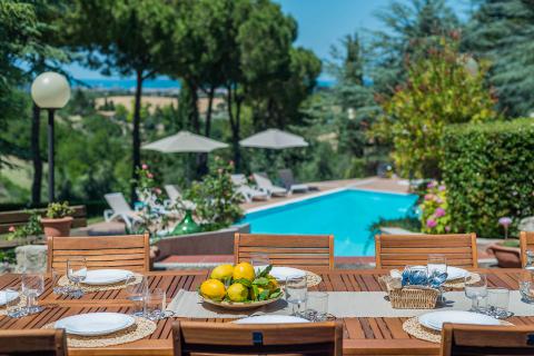 Ferienhaus Villa LuisaDieci, Le Marche, Tritt-Case in Italia