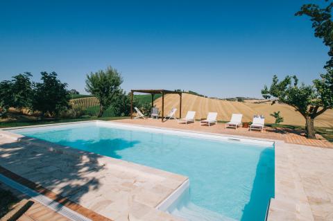 Luxusvilla mit Pool, Le Marche, Italien, Tritt-Case in Italia