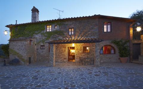 Agriturismo Carmignano in der Dämmerung
