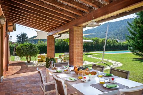 Ferienhaus mit beheibarem Pool, Lucca, Toskana, Tritt Case in Italia