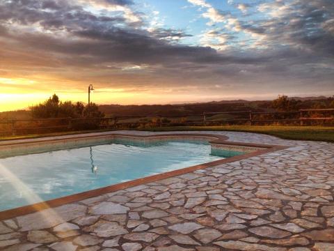Pool im Agriturismo Toskana