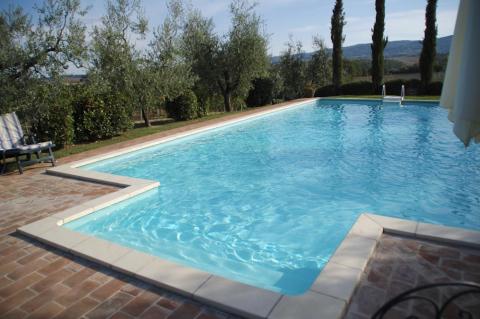 Ferinhaus mit Pool, Siena, Toskana, Italien