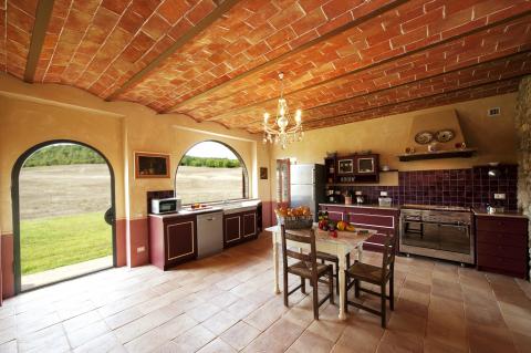 Küche in der Villa Toskana