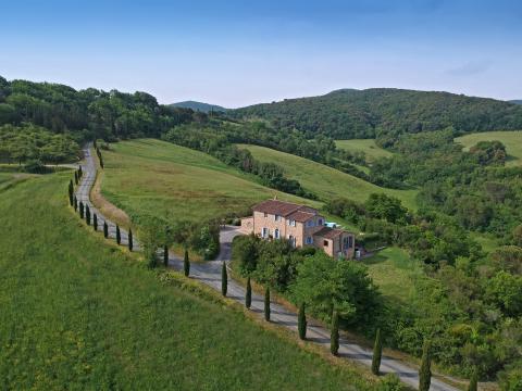 Luxusvilla mit Pool für 12 Personen, Toskana-Tritt