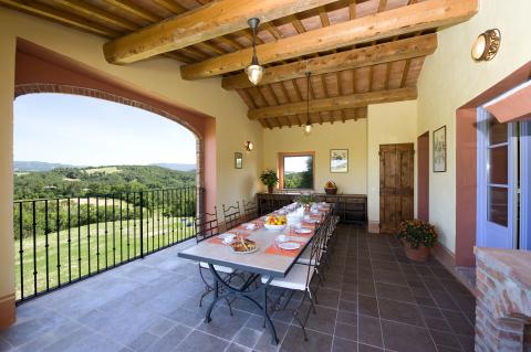 Luxusvilla mit Pool für 12 Personen, Toskana-Tritt