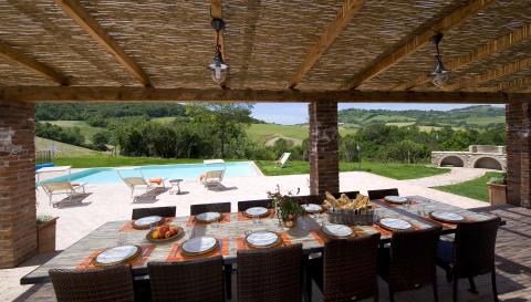 Luxusvilla mit Pool für 12 Personen, Toskana-Tritt