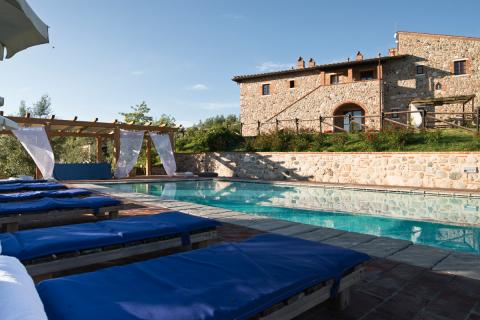 Agriturismo mit Pool, 6 Ferienwohnungen bei Volterra, Tritt-Toskana