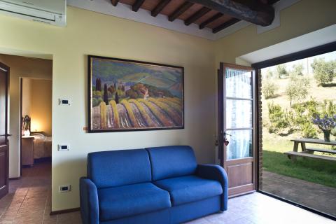 Agriturismo mit Pool, 6 Ferienwohnungen bei Volterra, Tritt-Toskana