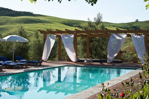 Agriturismo mit Pool, 6 Ferienwohnungen bei Volterra, Tritt-Toskana