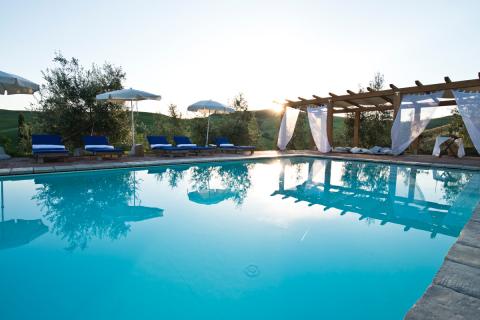 Agriturismo mit Pool, 6 Ferienwohnungen bei Volterra, Tritt-Toskana