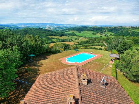 Freistehendes Ferienhaus für bis zu 8 Personen in den Hügeln der Toskana, Tritt Case in Italia