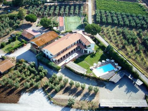 Draufsicht auf Agriturismo Francesca