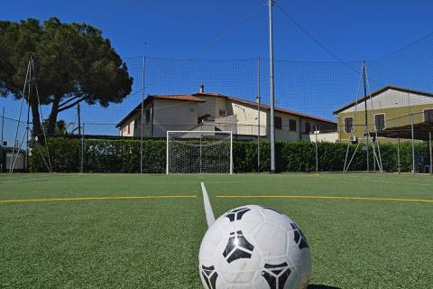 Fußballplatz in der Toskana