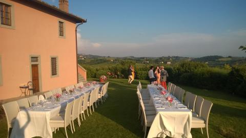 Gruppe Abendessen 'Al Fresco'