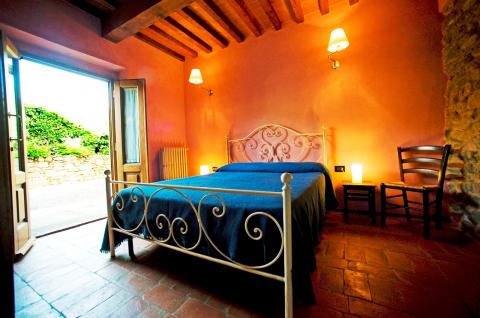 Schlafzimmer Drei-Zimmer-Wohnung Orciaia