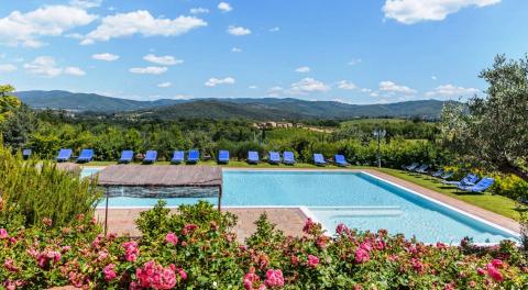 Poggio Panoramico in Arezzo mit Sportanlagen | Tritt-toskana.de