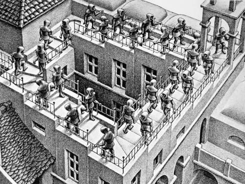Die Ausstellung der Werke von Maurits Cornelis Escher in Pisa