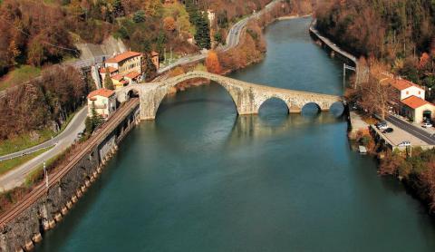 Die Teufelsbrücke in Borgo a Mozzano