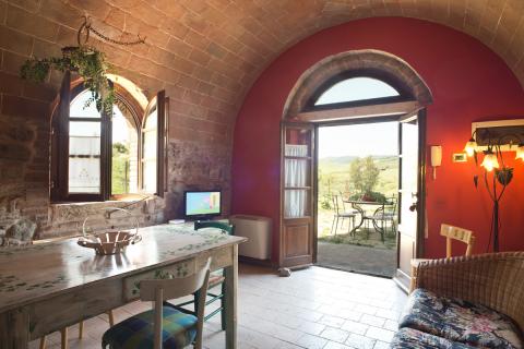 Agriturismo mit Pool, 6 Ferienwohnungen bei Volterra, Tritt-Toskana