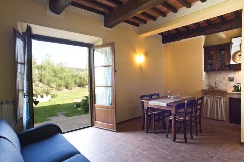 Agriturismo mit Pool, 6 Ferienwohnungen bei Volterra, Tritt-Toskana