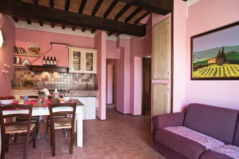 Agriturismo mit Pool, 6 Ferienwohnungen bei Volterra, Tritt-Toskana