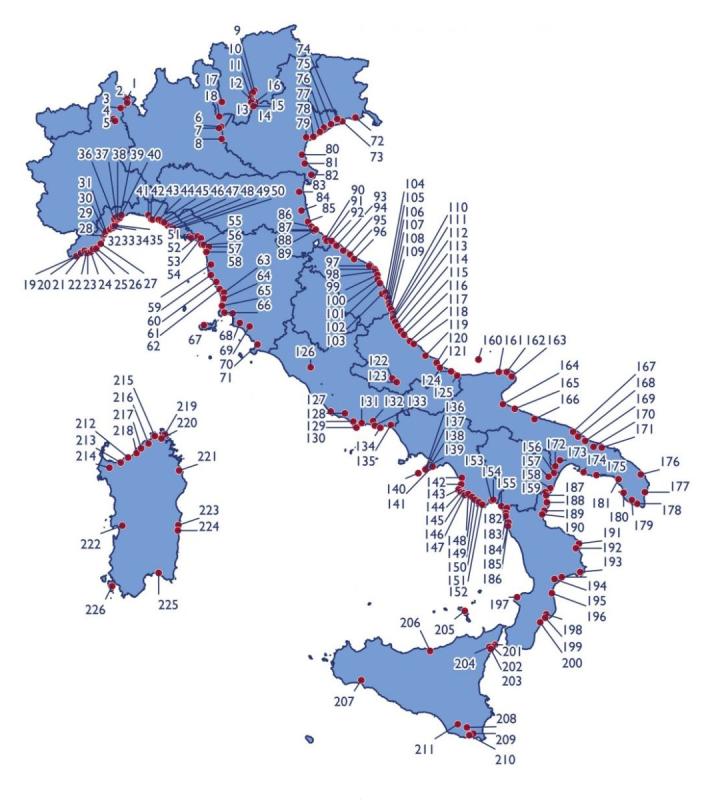 Strände Bandiera Blu in Italien