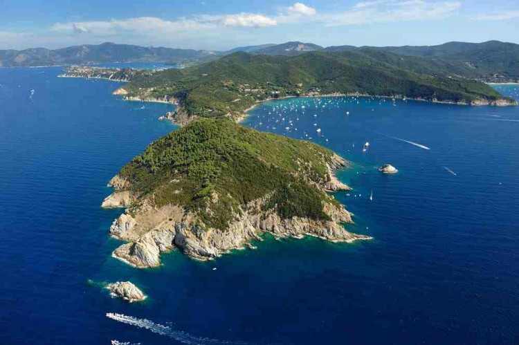 Küste der Insel Elba Toskana
