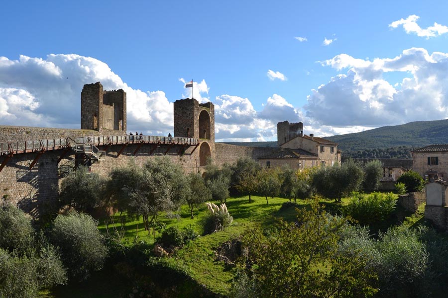 Monteriggioni siena toskana die Mauern