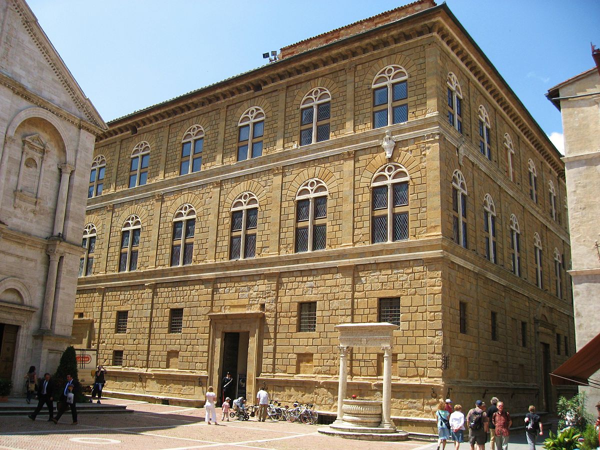 Pienza Palazzo Piccolomini Toskana Urlaub