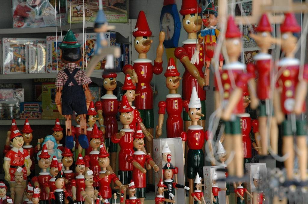 Pinocchio-Souvenirladen, Collodi, Lucca, Toskana