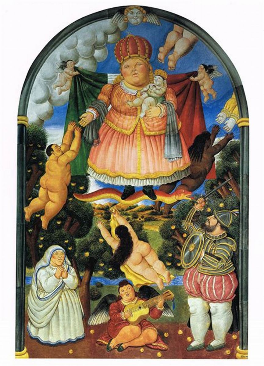 Fresken von Fernando Botero in Pietrasanta, Toskana