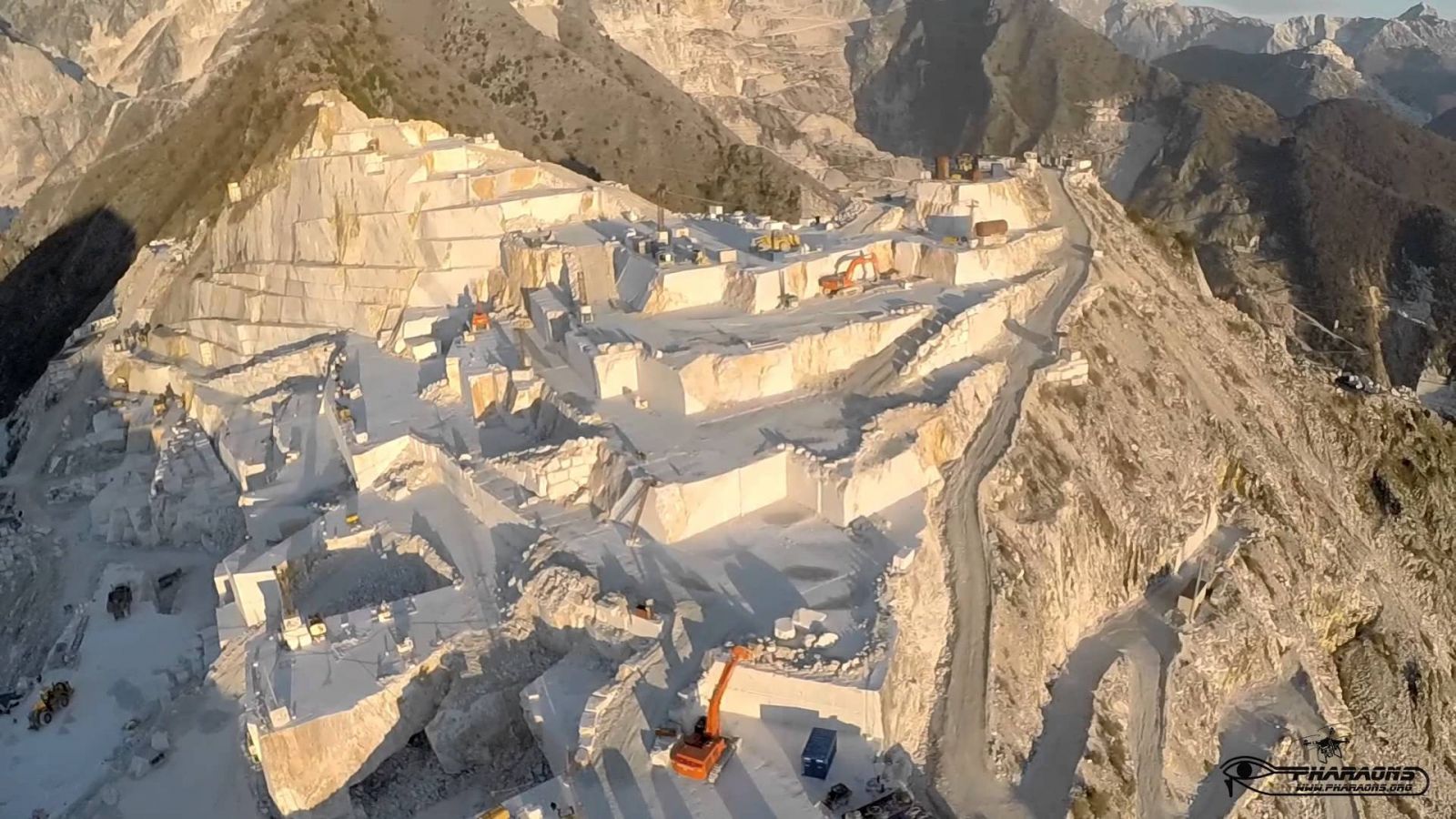 Carrara Marmorbrüche im Norden der Toskana