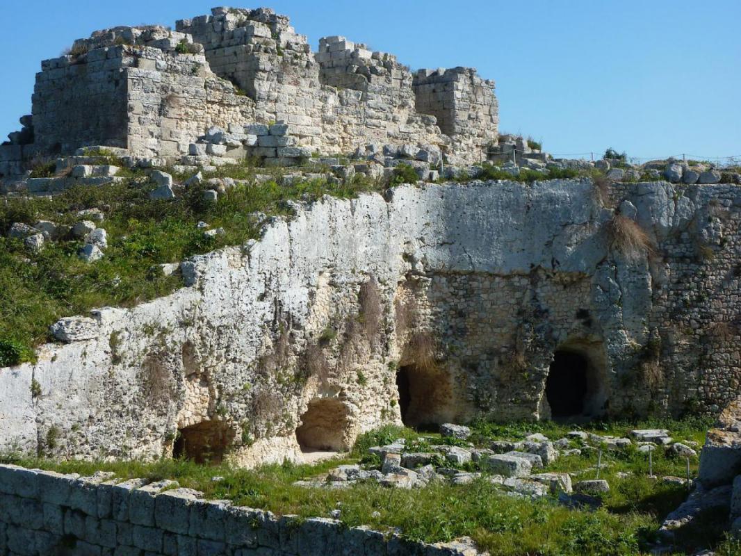 Castello Euralio bei Syrakus, Ferien auf Sizilien, Italien