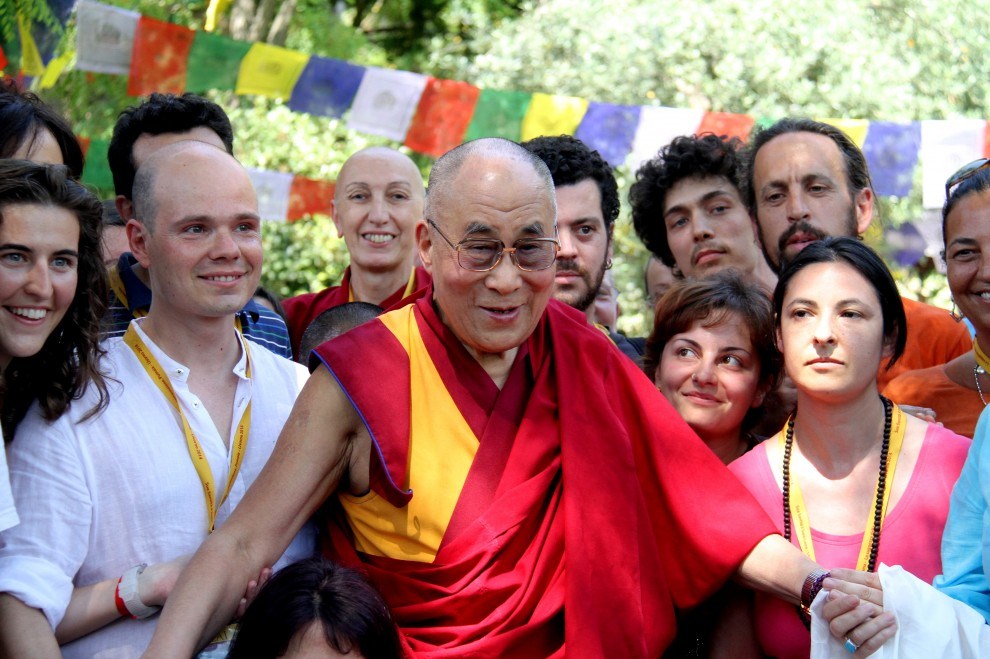 Dalai Lama in Pomaia, Pisa, Toskana