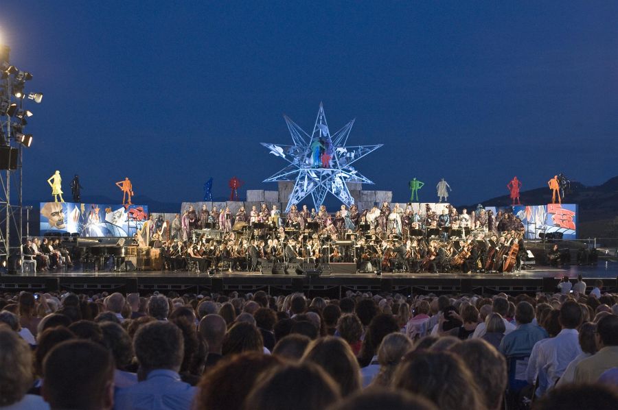 Andrea Bocelli in Lajatico, Pisa, Toskana