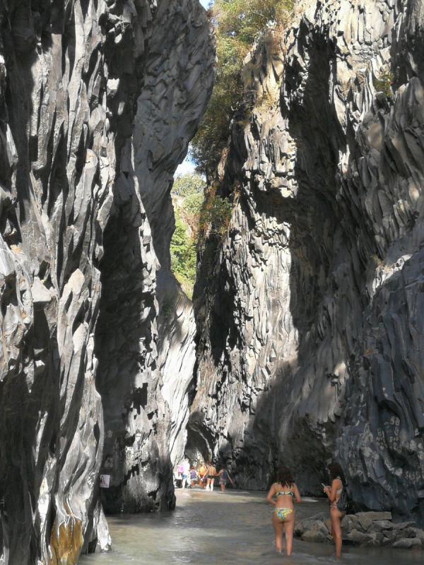 gole dell’Alcantara, Sizilien, Italien