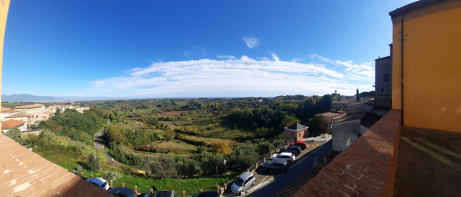 Lari, Toskana Panoramablick