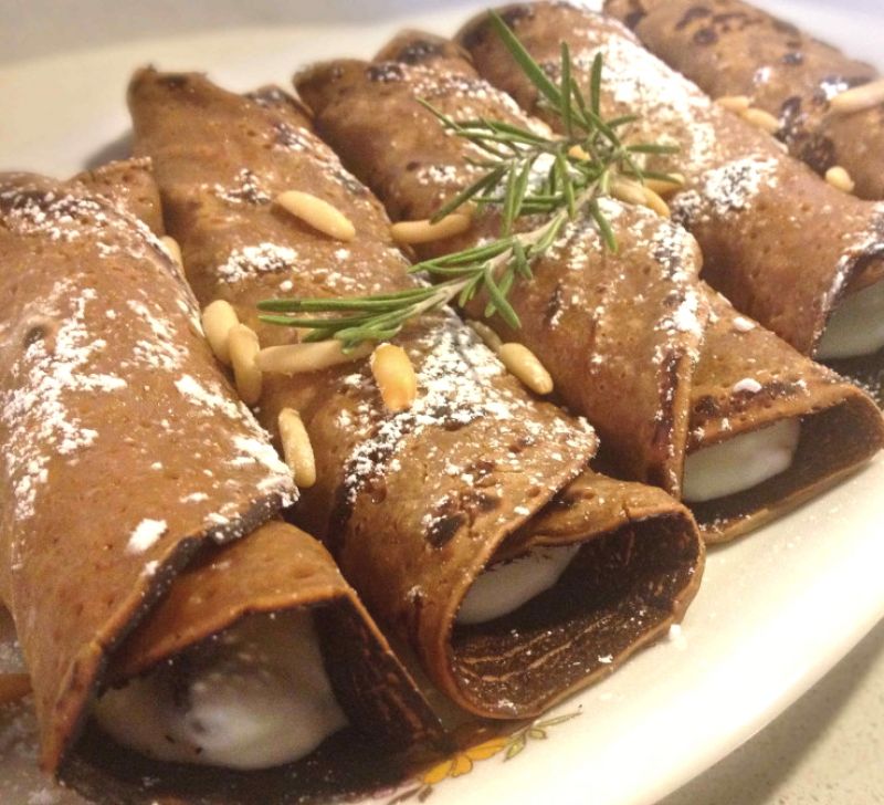 Necci, Kastanien-Pfannkuchen, Garfagnana, Toskana