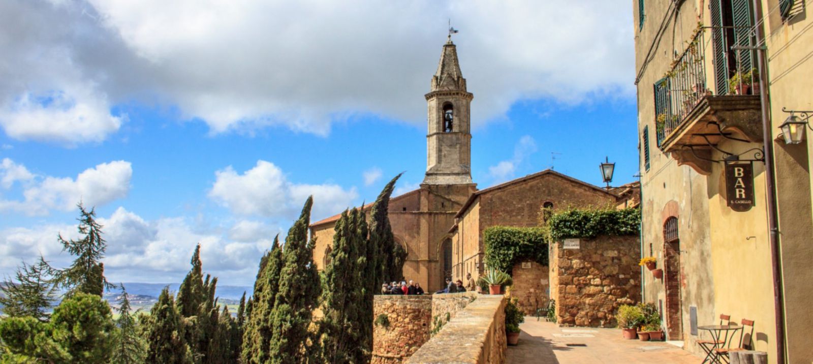 Pienza Gassen im Süden der Toskana