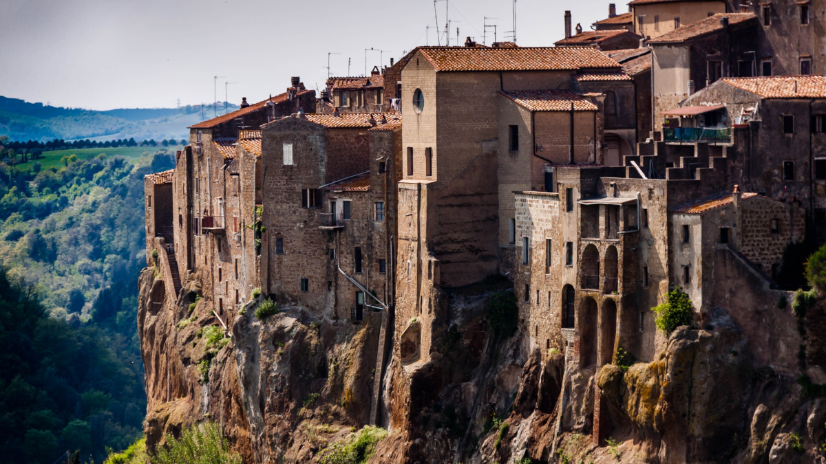 Pitigliano Tuffsteinstadt in der Maremma Toskana