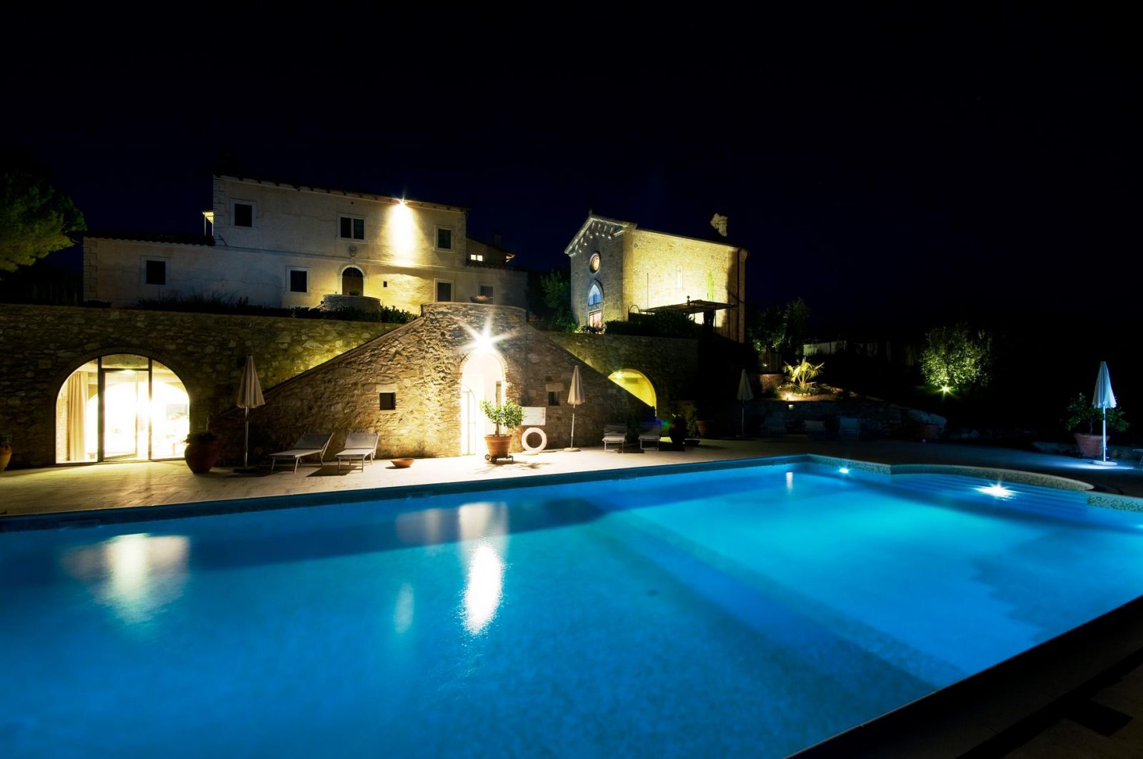 Pool der Tenuta Castel San Gimignano Toskana