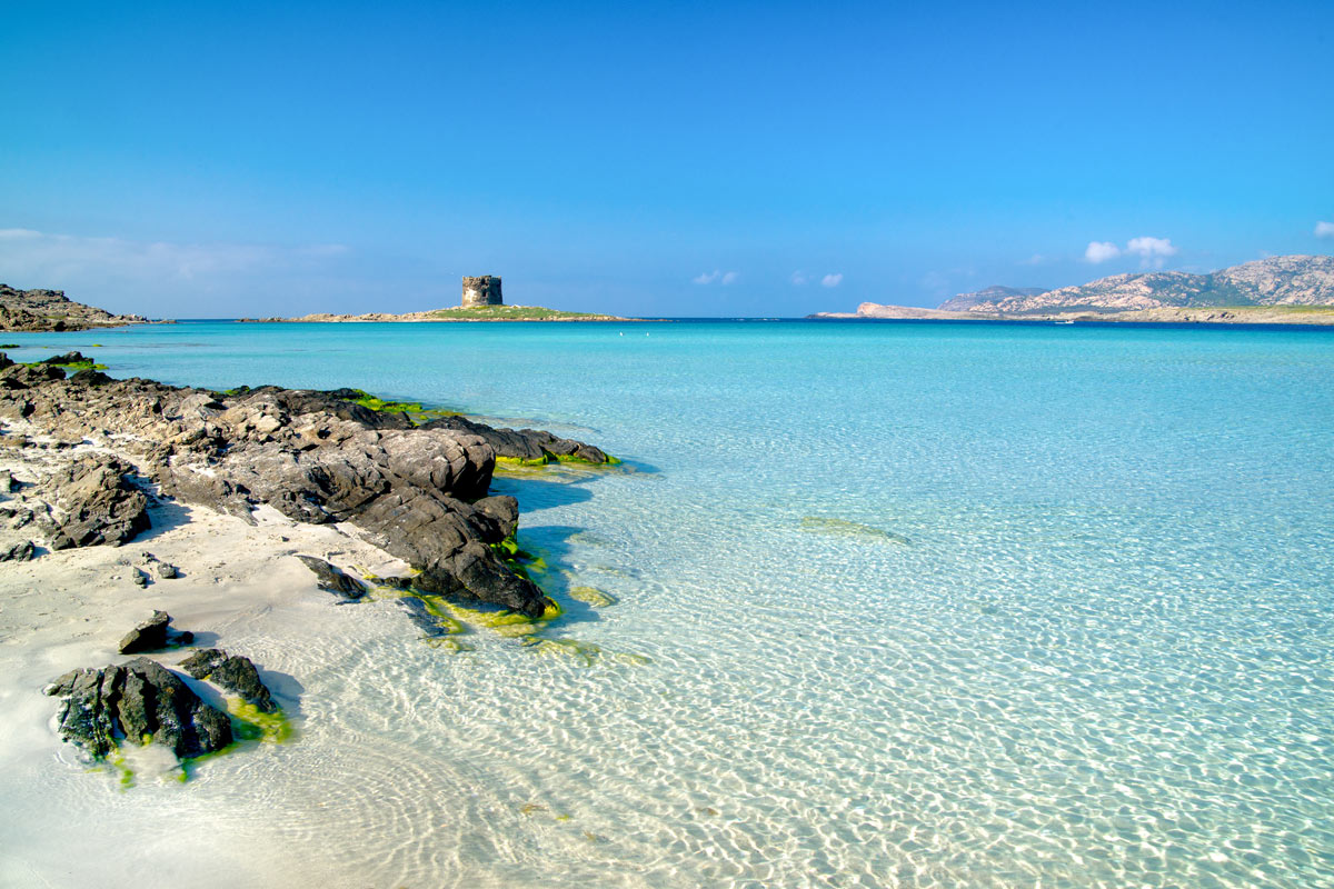 La Pelosa Strand, Sardinien, Italien