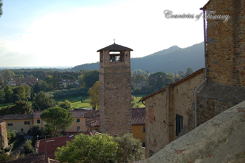 Vicopisano Blick auf die Festung Urlaub in der Toskana